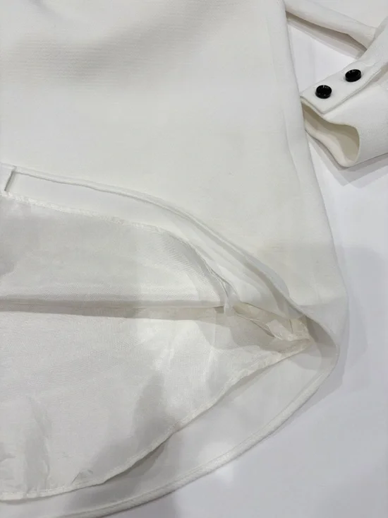 Kate Spade Griffin Shirt Dress Women 0 White Bow Tie Preppy Office Chic - Picture 4 of 12